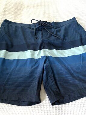 Men's Blue Swim Trunks by Free Country
